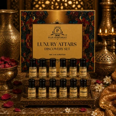 Luxury attar discovery set and sample kit