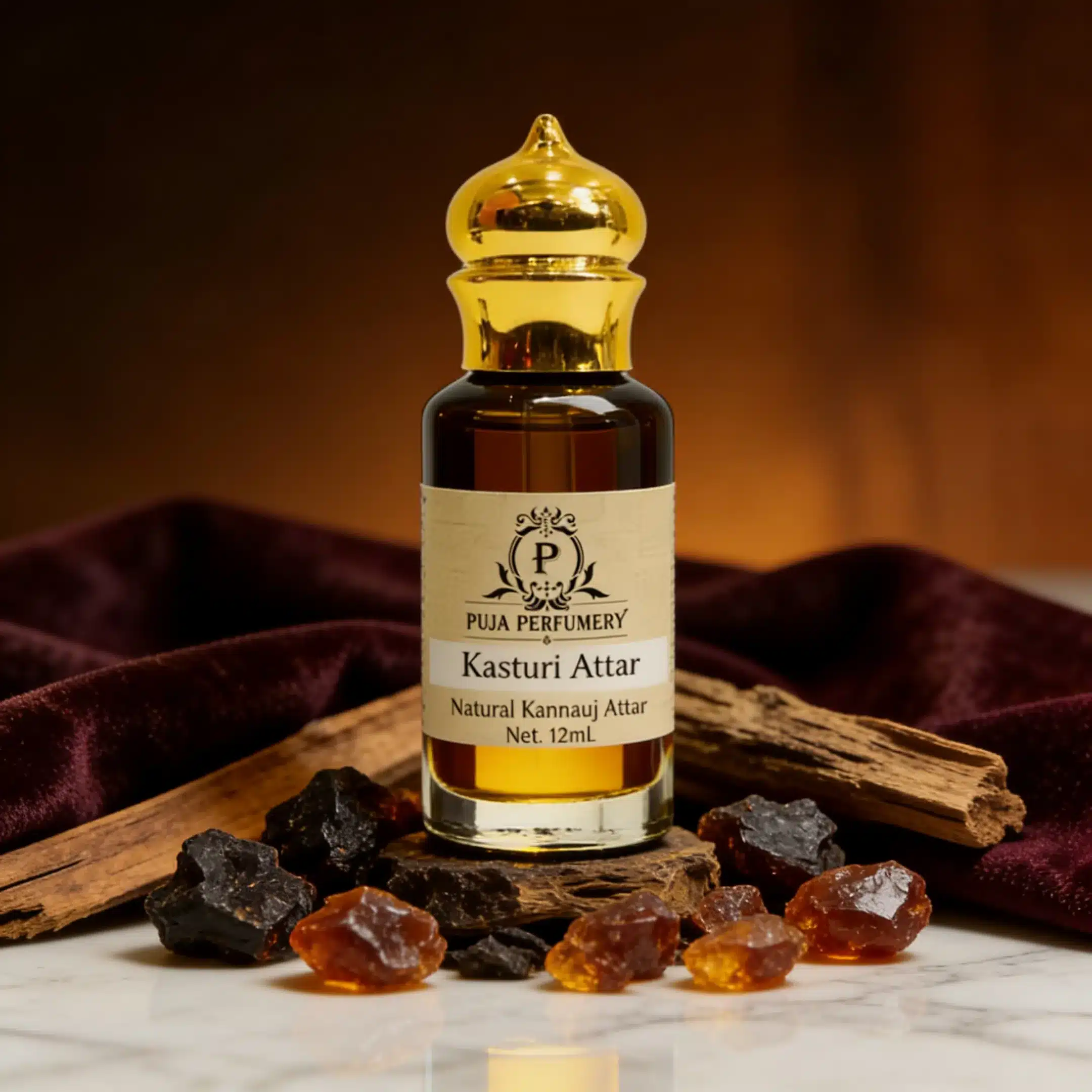 Kasturi Attar | Traditional Indian Attar | Pure Kannauj Ittar Perfume