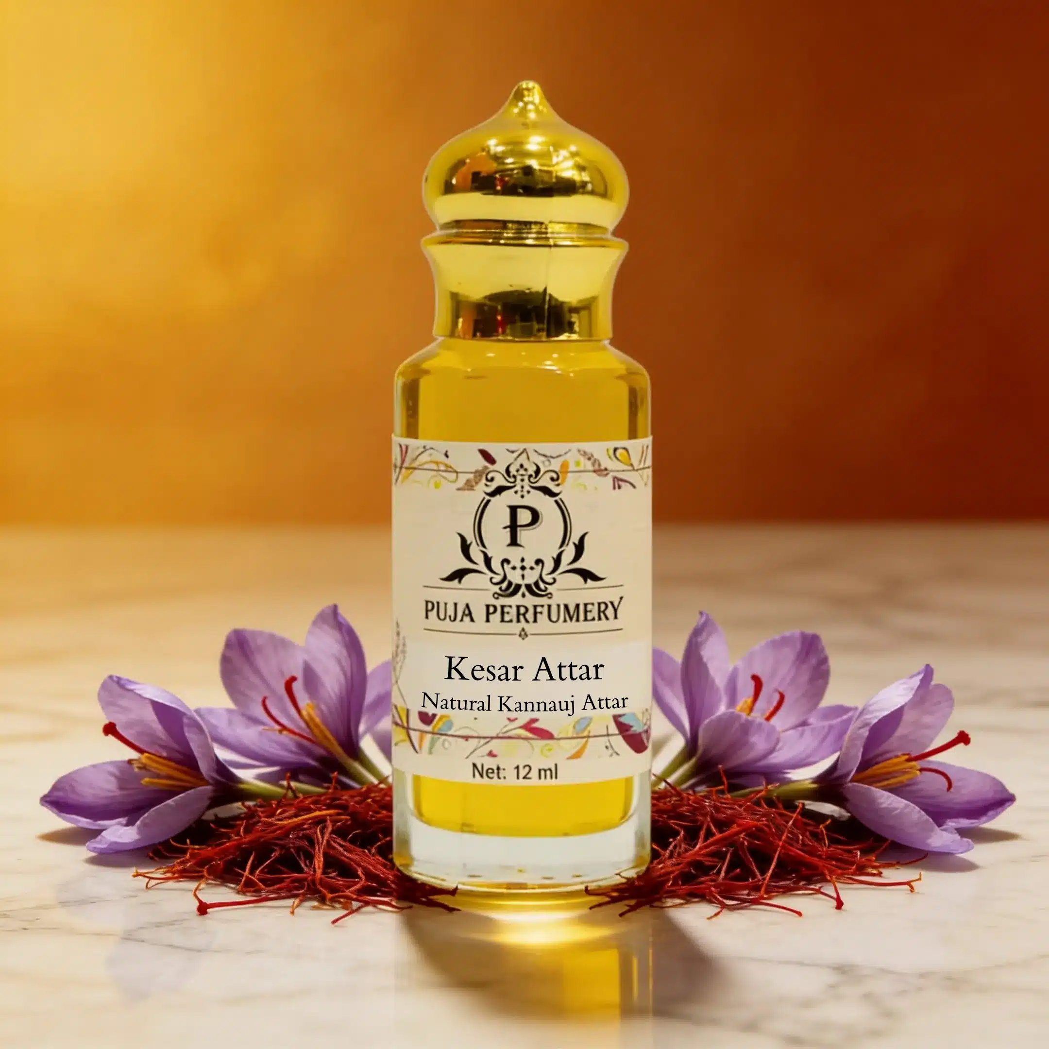 Kesar Chandan Attar | Traditional Indian Attar | Pure Kannauj Fragrance
