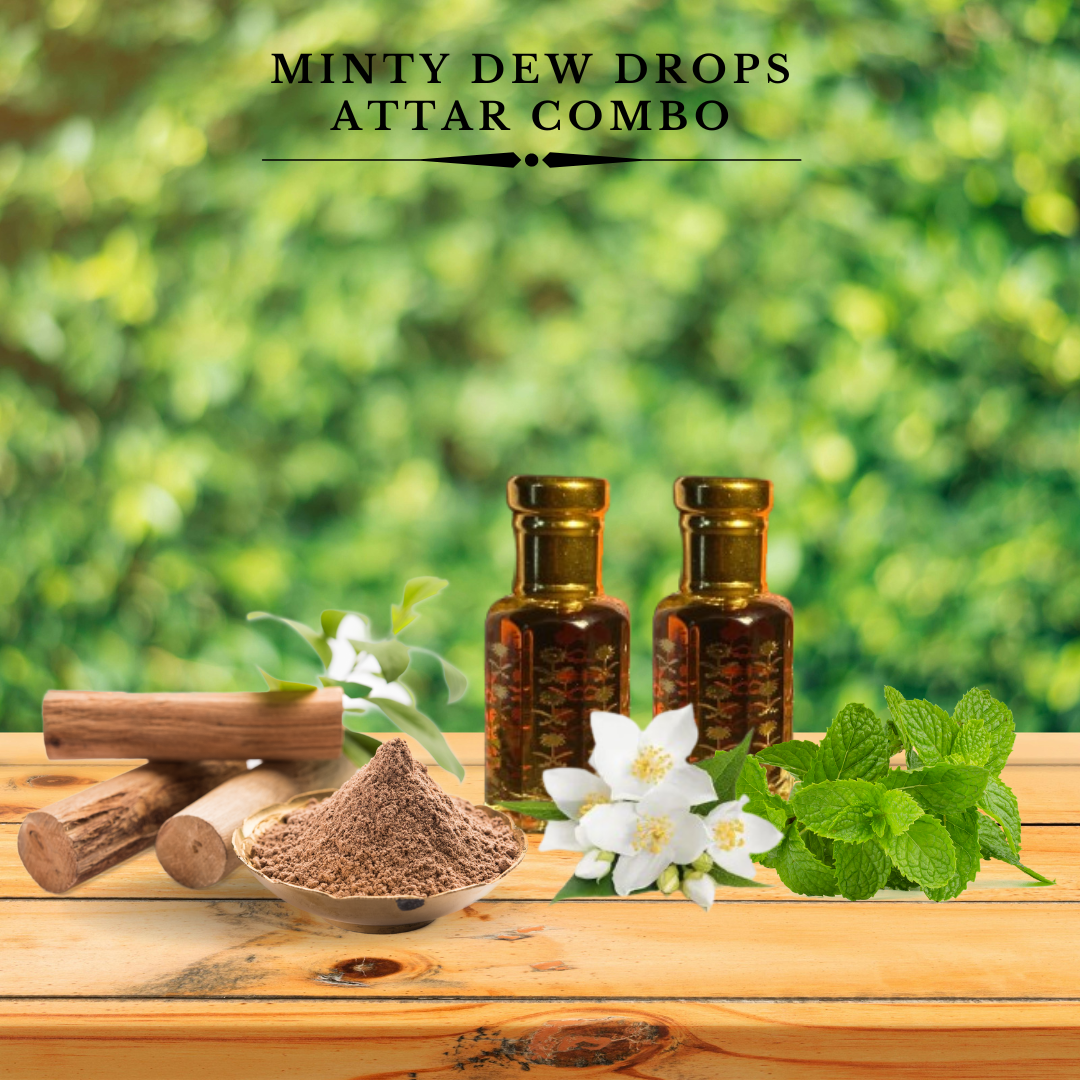 Minty Dew Drops Attar | Fresh Kannauj Attar Perfume